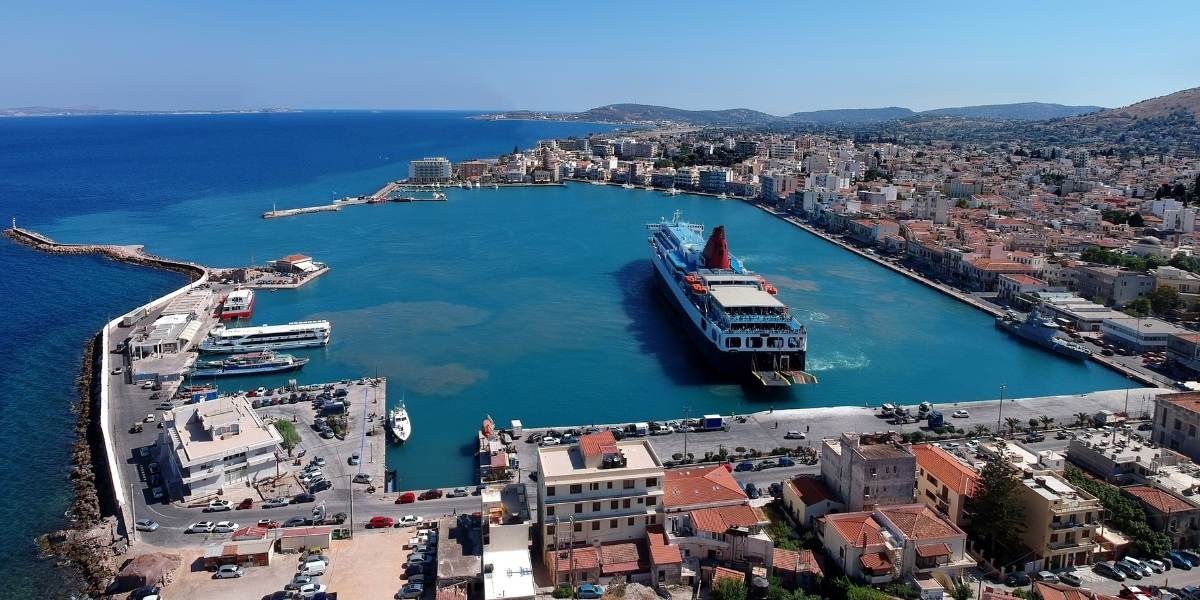 Sakız Adası Şehir Merkezi