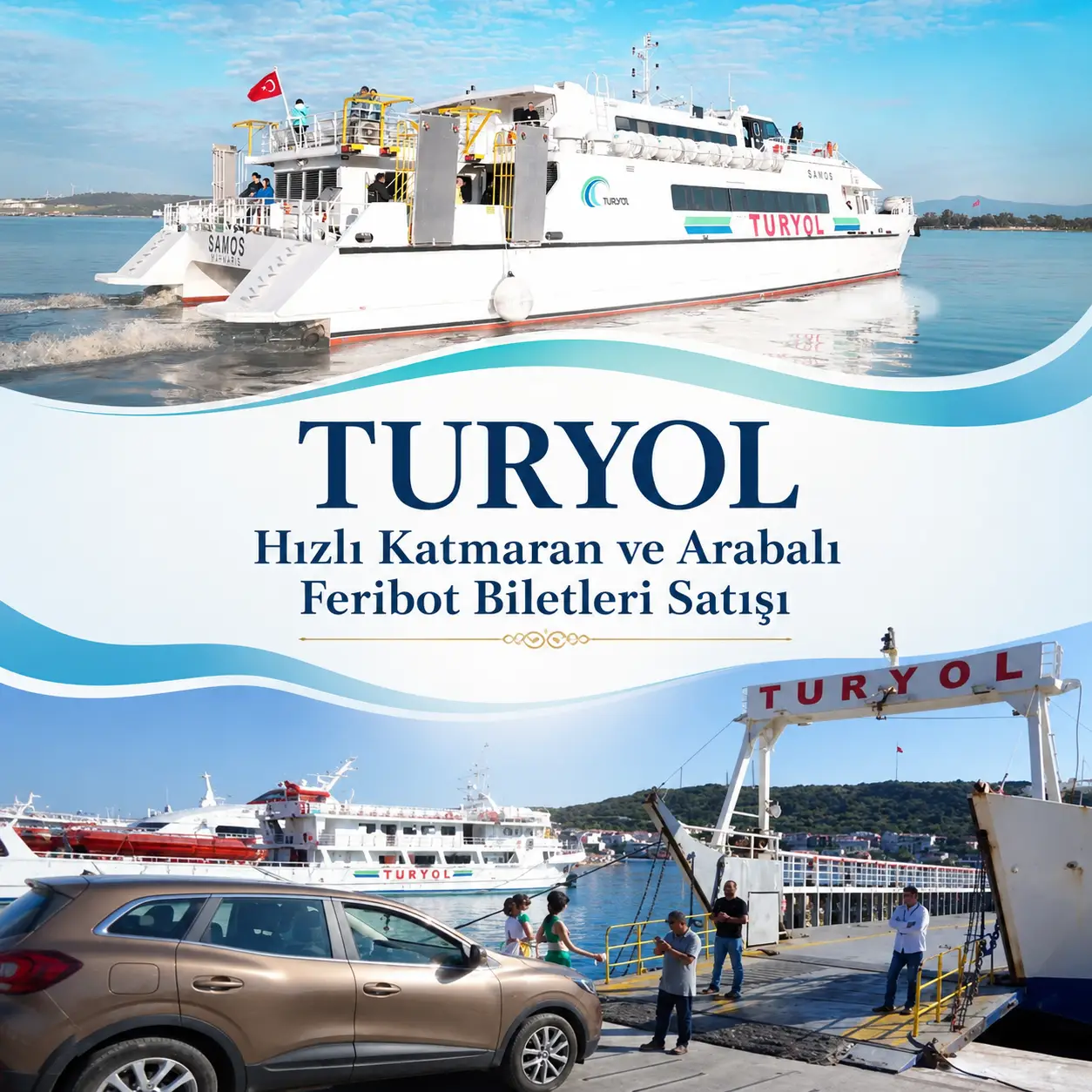 Turyol Çeşme Sakız Adası Katamaran ve Arabalı Feribot